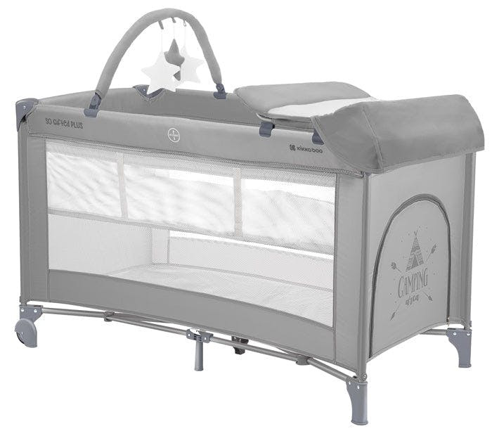 Cama de viagem dois níveis So Gifted PLUS gris