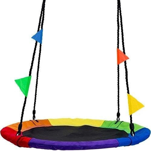 Nest swing multicolor with ropes