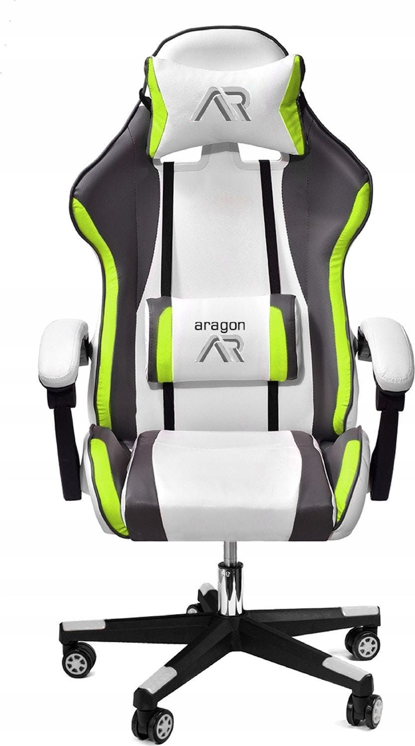 Silla gaming ergonómica en piel sintética