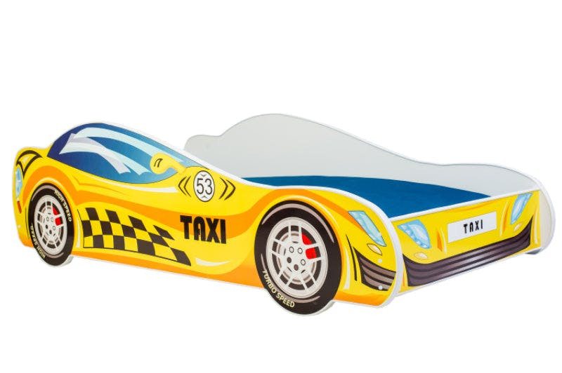 Cama infantil en forma de coche con colchón y somier incluidos