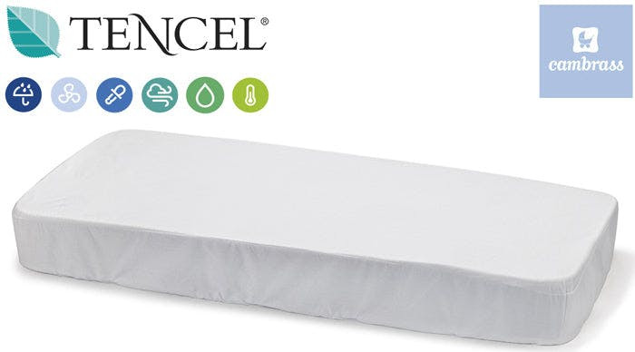 Baby mattress protector cover 70x140 cm gris