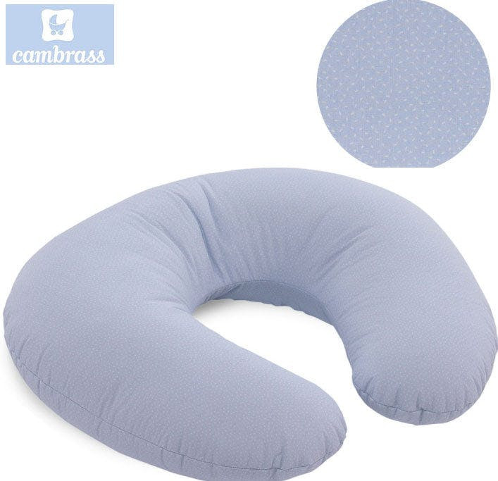 Nursing pillow sky blue/rain 53x45x10 cm