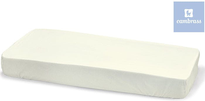 Funda protectora de colchón para bebé beige