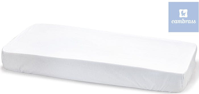Cubrecolchón para bebé blanco