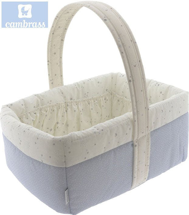Cesto de almacenamiento para bebé con patrón cielo azul