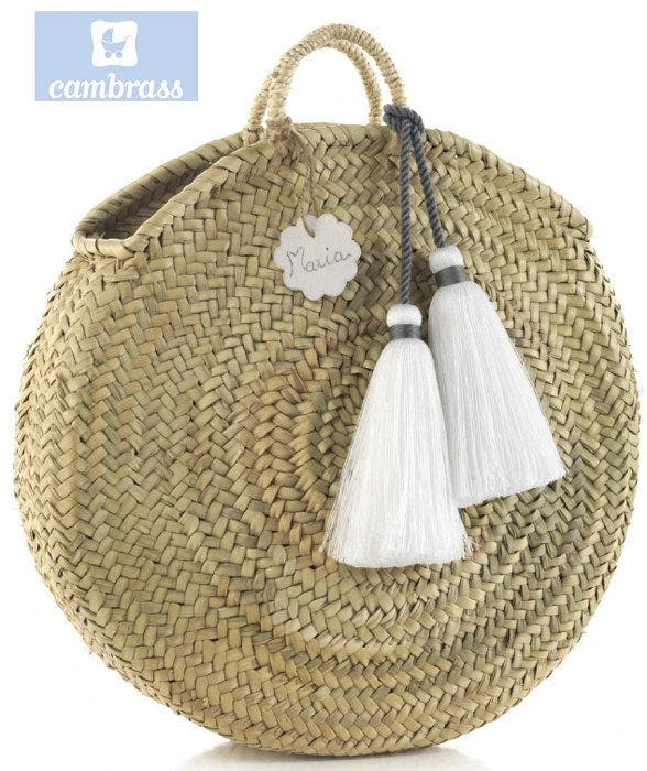 Bolsa cambiador blanca con varios compartimentos