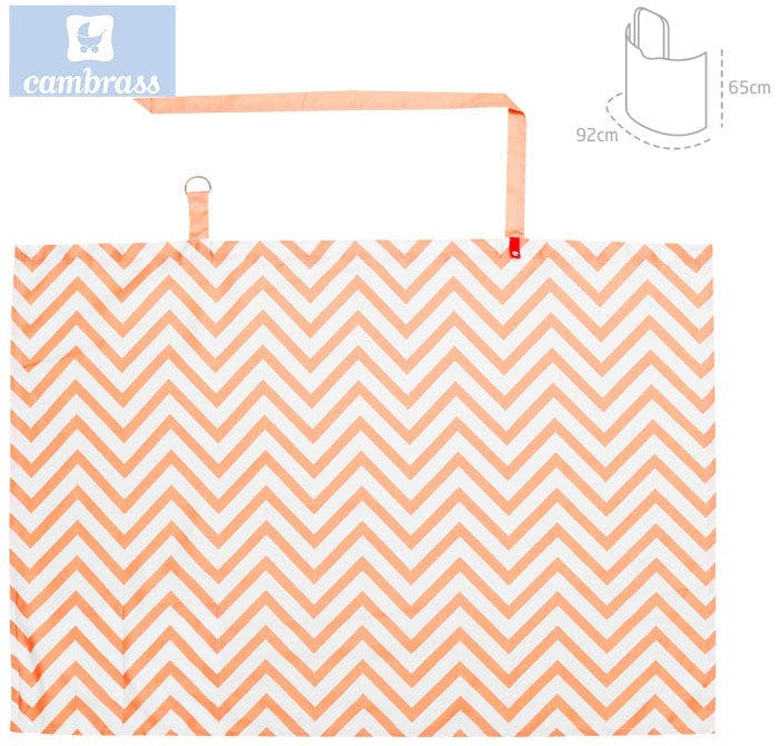 Capa de lactancia zigzag coral