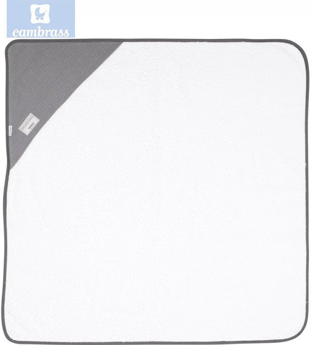 Toalla de baño bebé Astra gris 80x80 cm