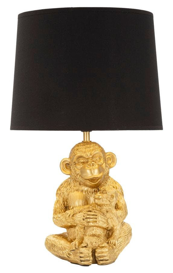 Lámpara de mesa Monkey Mum, 30 cm de diámetro