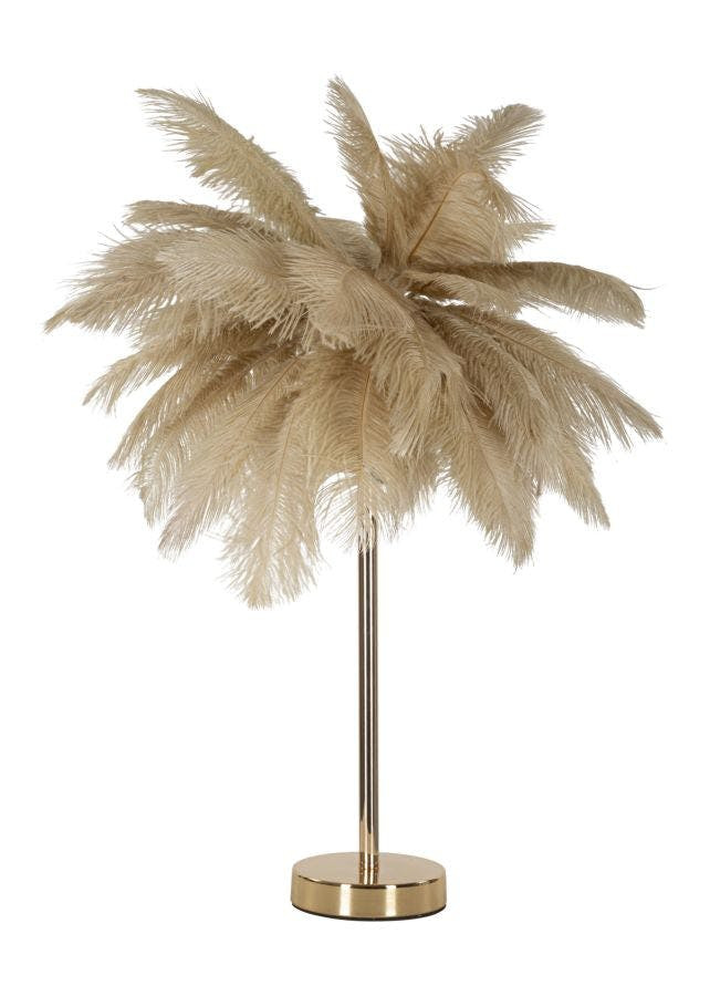 Lámpara de mesa Palmeira Cammello metal dorado