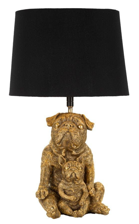 Table lamp with dog motif