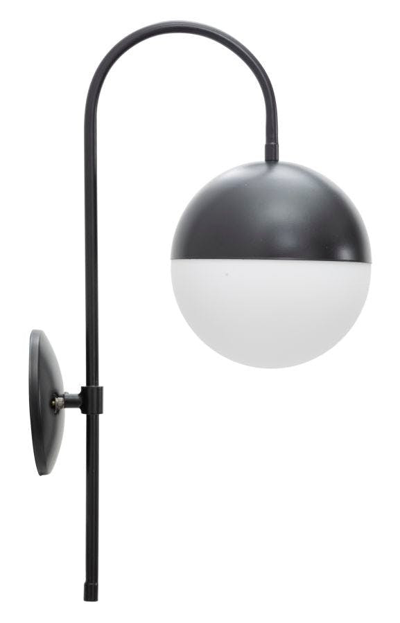 Lámpara de pared Darky Street metal negro