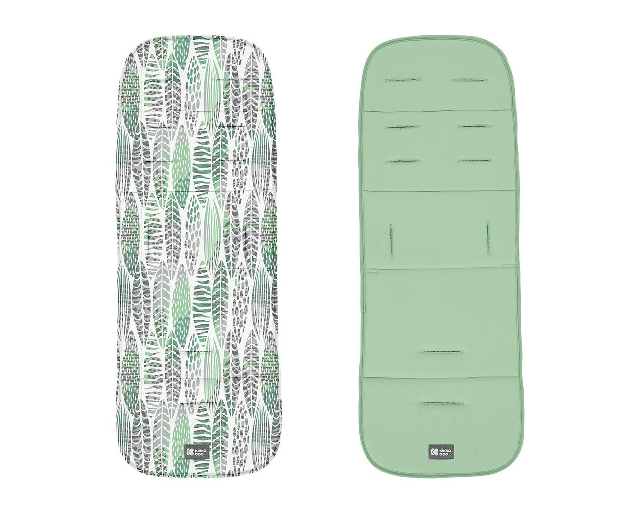 Funda reversible para carrito estampado hojas Mint