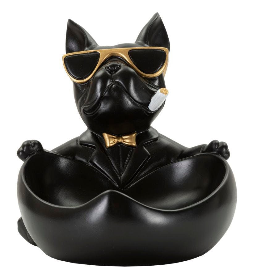 Dog-shaped decorative holder Ball model