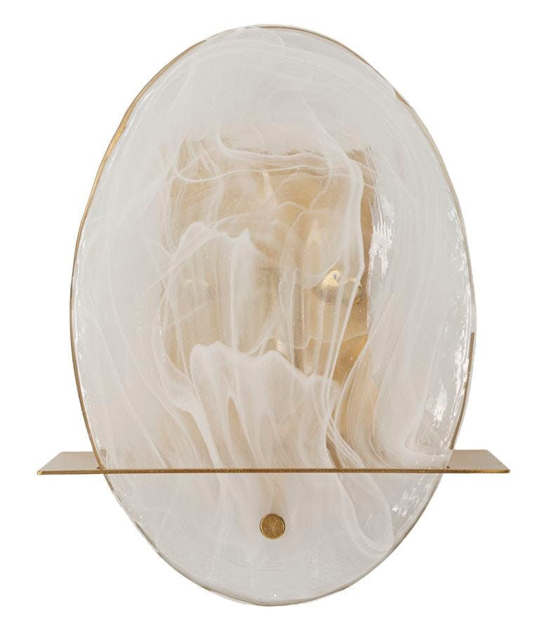 Portlan wall sconce in gold metal