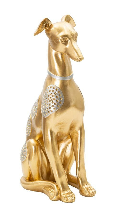 Escultura decorativa perro sentado