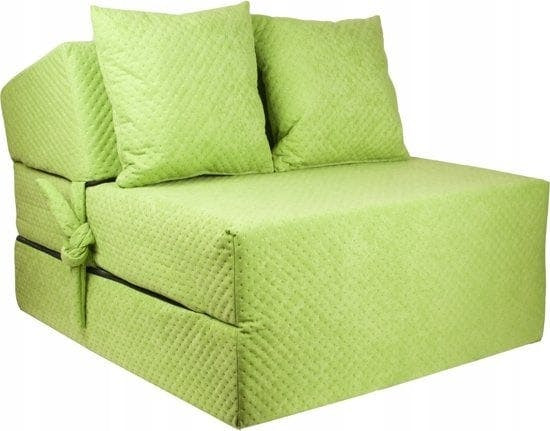 Colchón plegable de camping de lujo verde