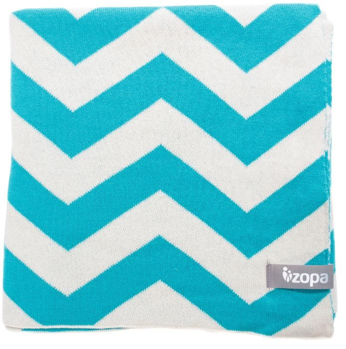 ZigZag Mint baby blanket