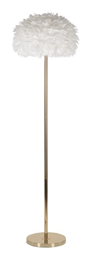 Feathers Slim Bianca floor lamp gold