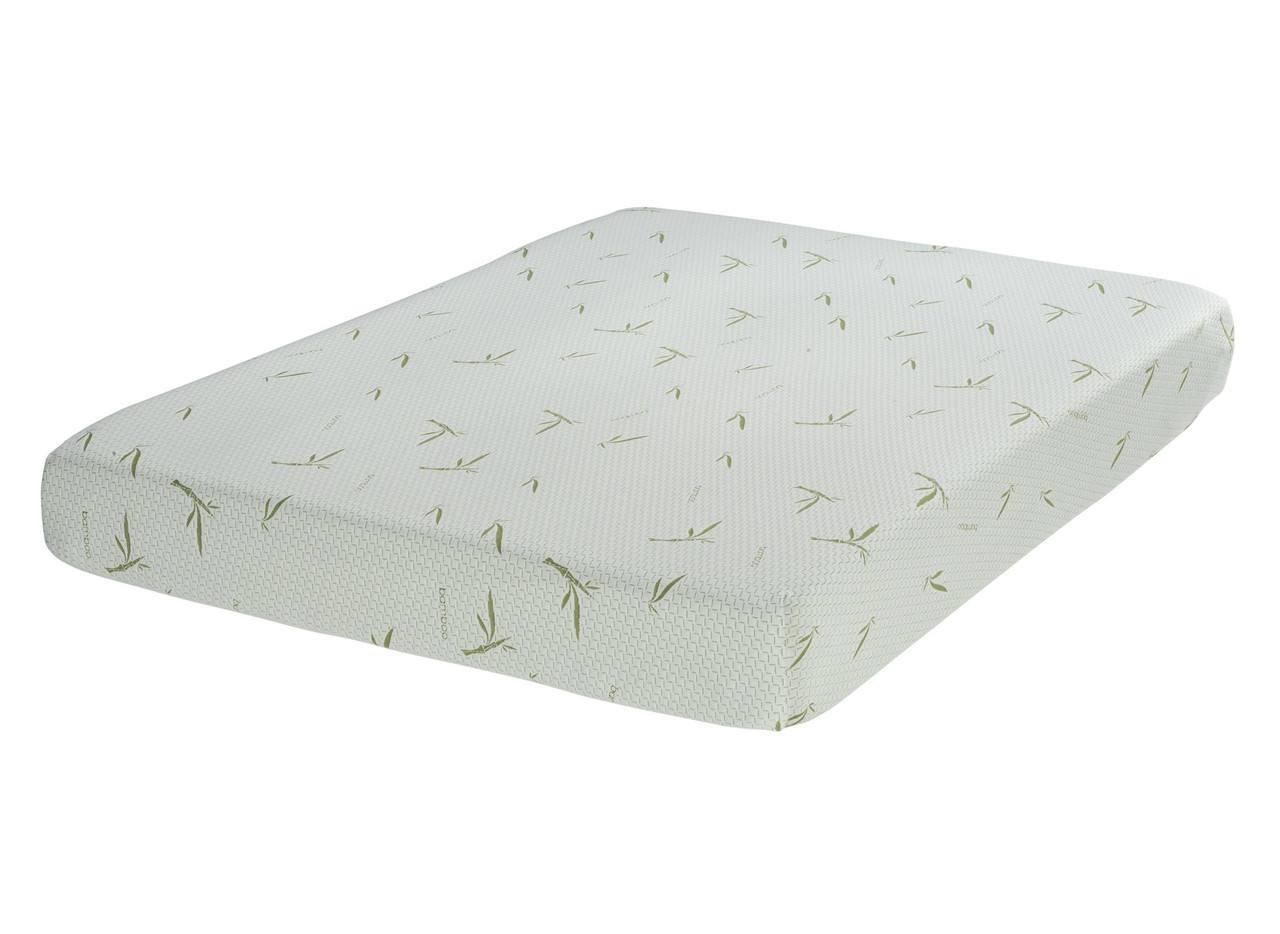 Colchón de espuma fría con funda de bambú 200 x 90 x 12 cm
