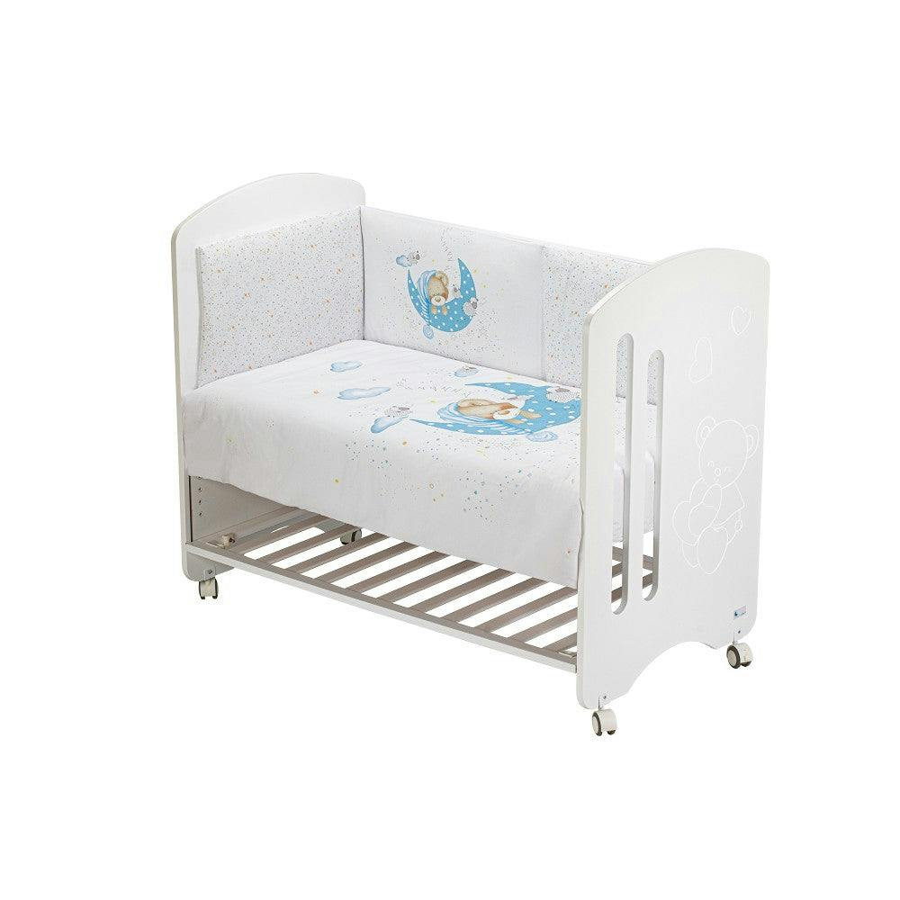 Juego de cama infantil 2 piezas colcha y protector Bear Sleeping azul