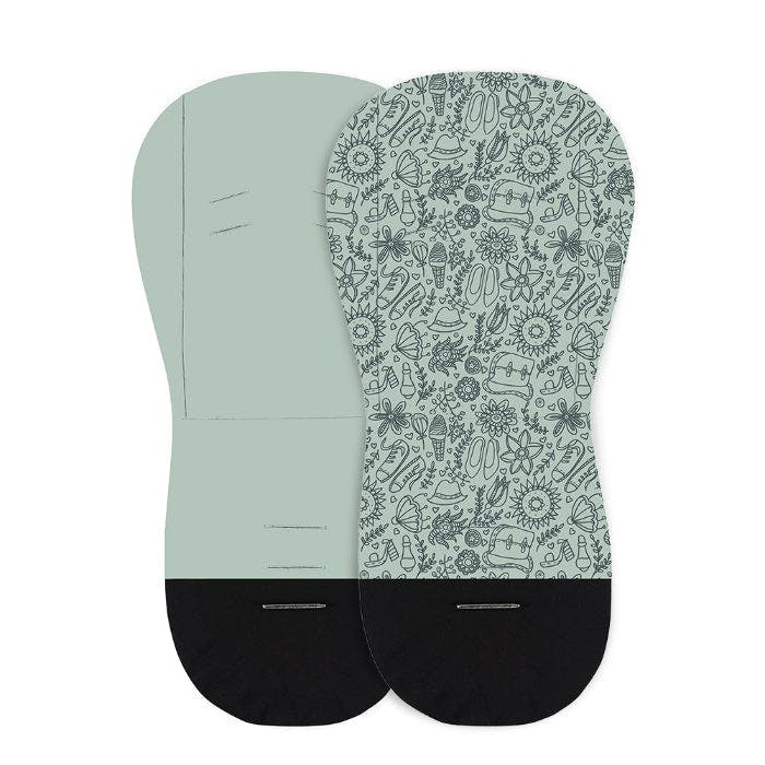 Forro universal Foamy Green para cochecito