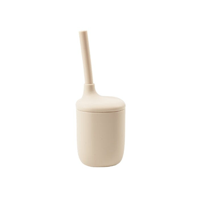 Vaso de silicona con tapa y pajita