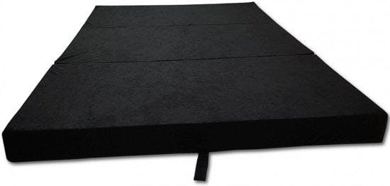 Colchón plegable de camping negro