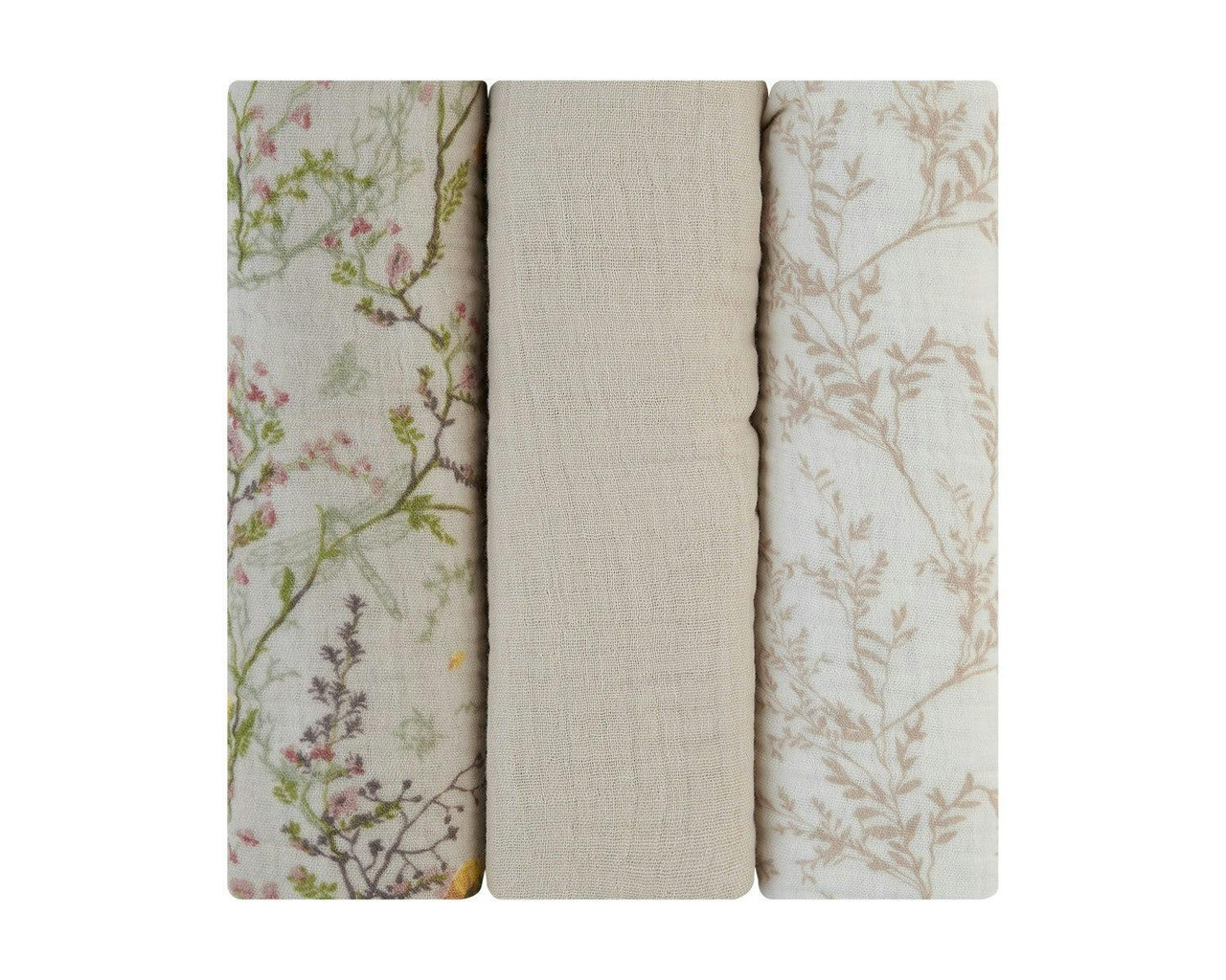 Muselinas pack de 3 beige