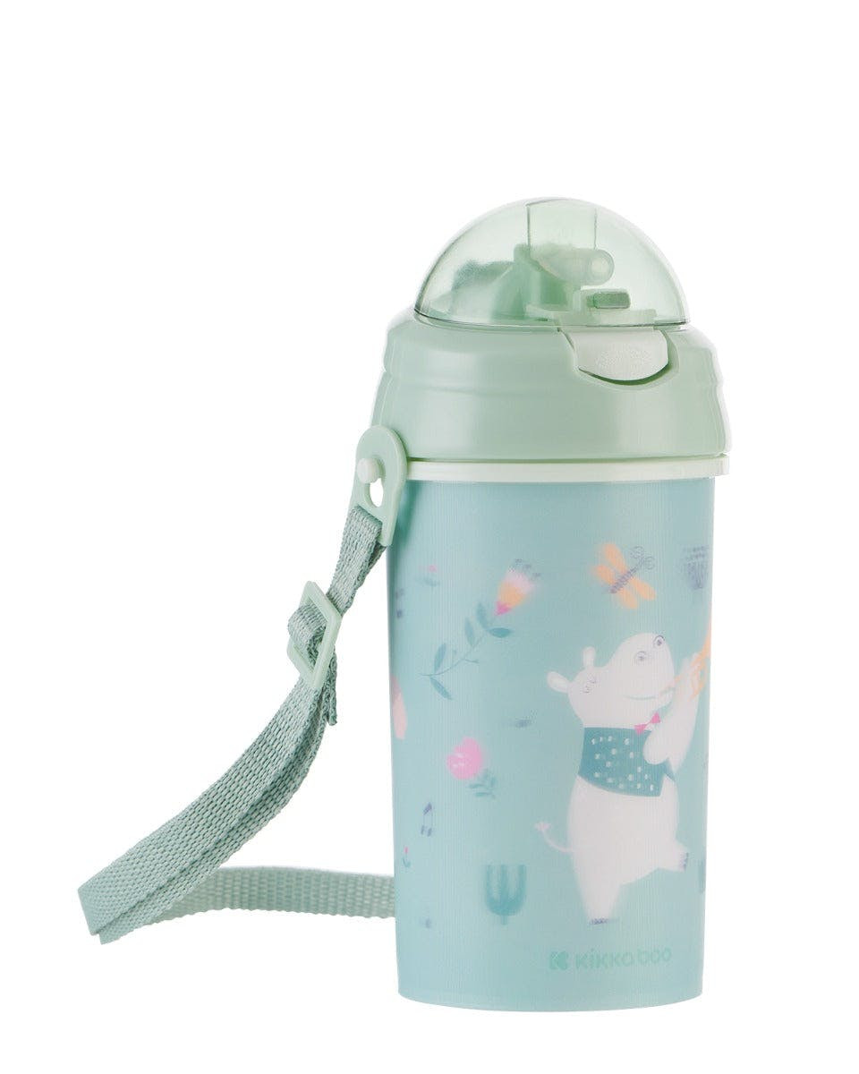 Cup with silicone straw and removable handle 450 ml Mint