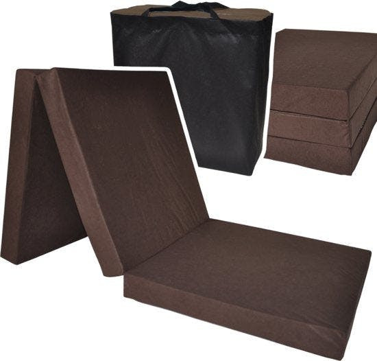 Colchón plegable para camping marrón