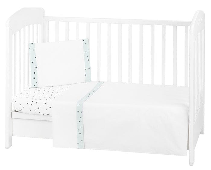 Juego de cama bebé 3 piezas 60x120 cm Bear with me menta