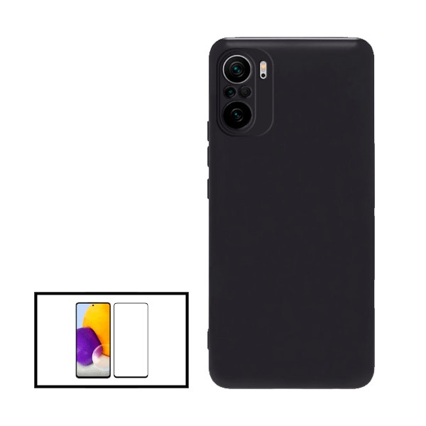Kit protector de cristal 5D y funda de silicona líquida para Xiaomi 11T