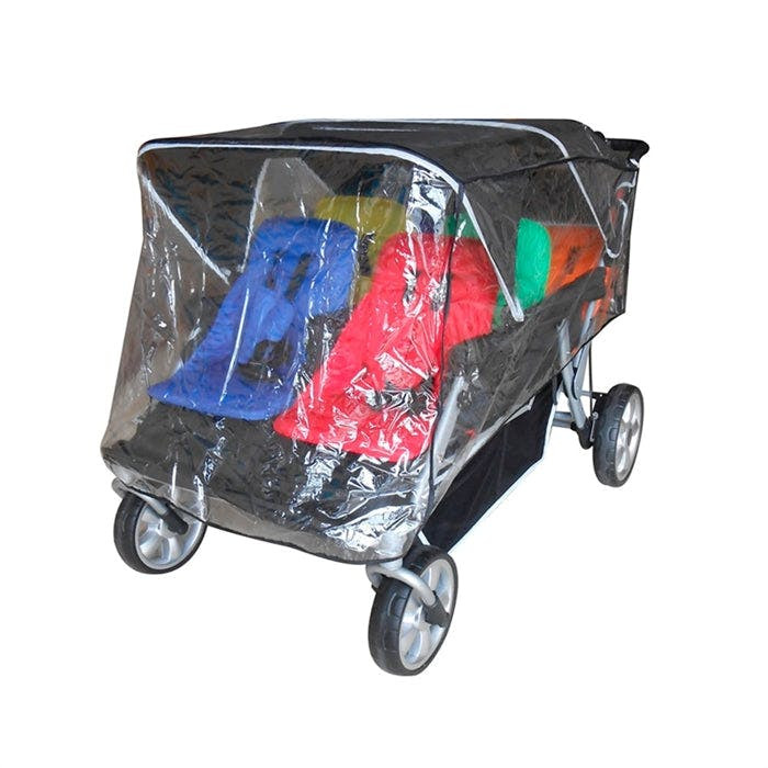 TRILLE stroller rain cover transparent PVC-free nylon