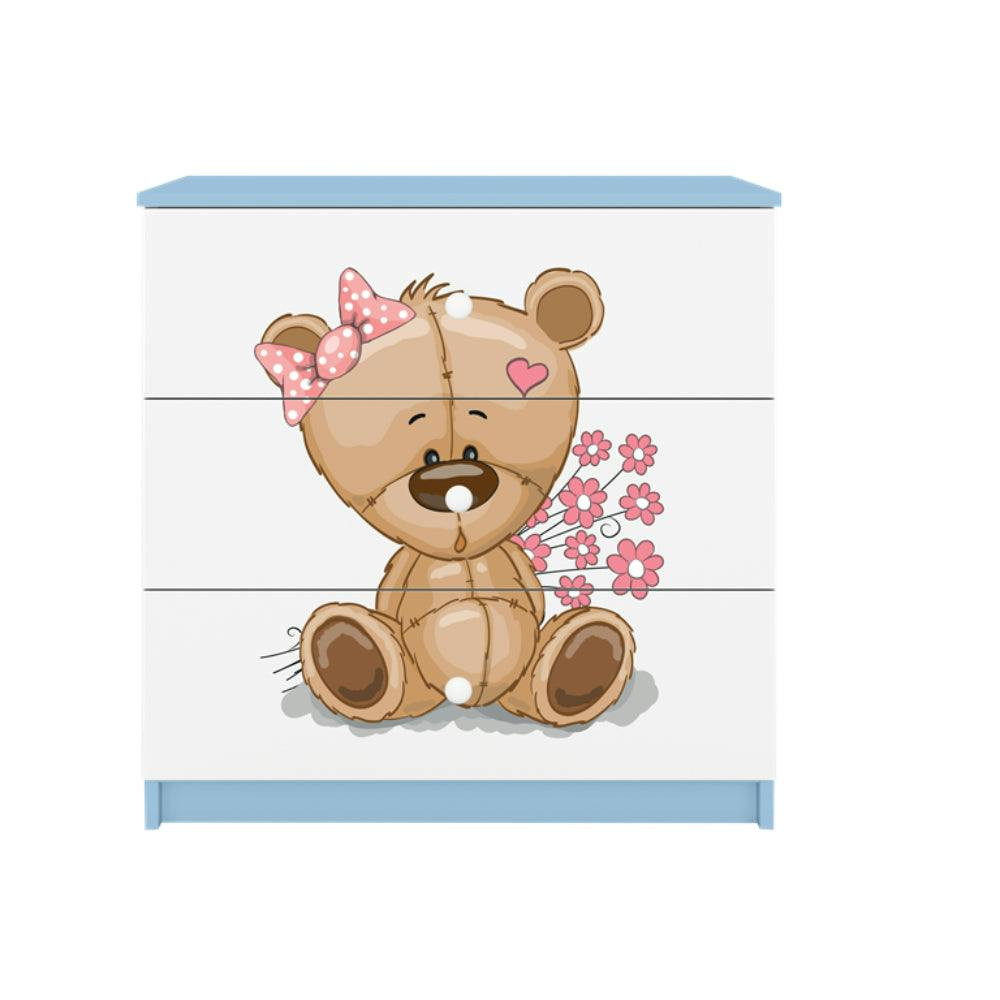 BabyDreams Teddybear Flowers Dresser laminated