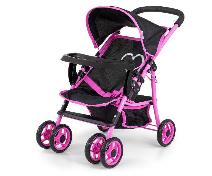 Carrinho de Bonecas Milly Mally Kate Prestige Black