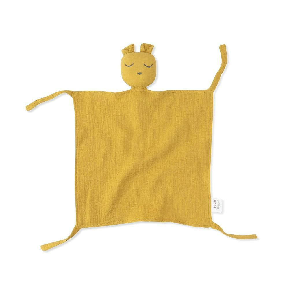 Doudou De Bambu Oso Amarelo Ocre Interbaby