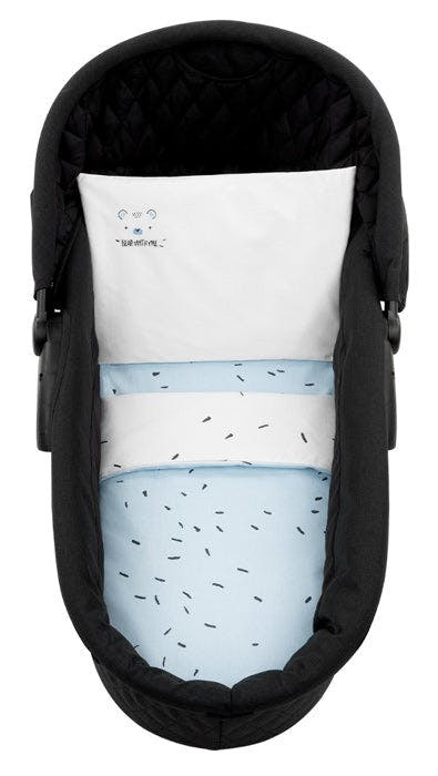 Juego de ropa de cama para capazo 6 piezas Bear with me Azul