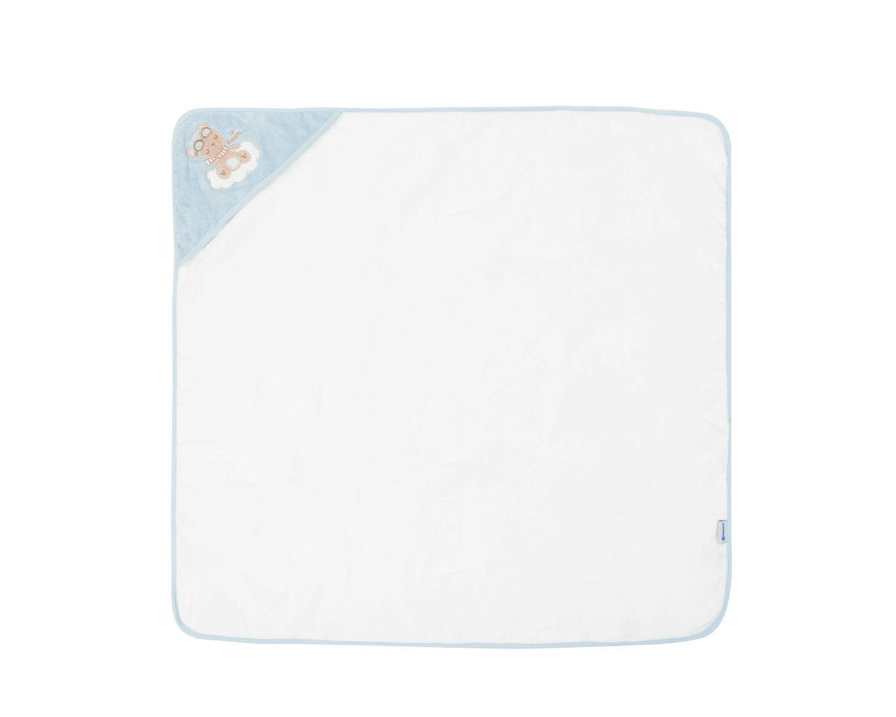 Toalla con capucha Dreamy Flight azul - 90x90 cm