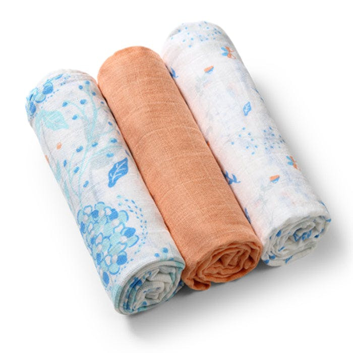Muslin swaddles 3-pack cotton 100% - multifunctional - 70x70 cm - Baby Ono