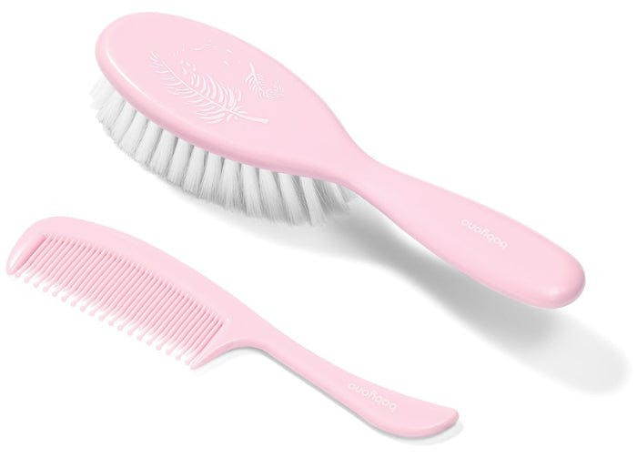 Cepillo y peine para bebé rosa