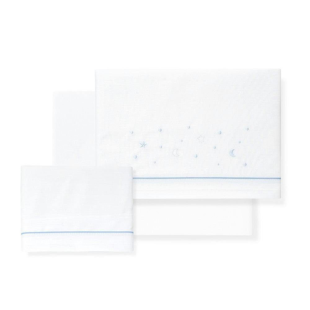 Juego de 3 piezas para silla de paseo Estrella Luna azul