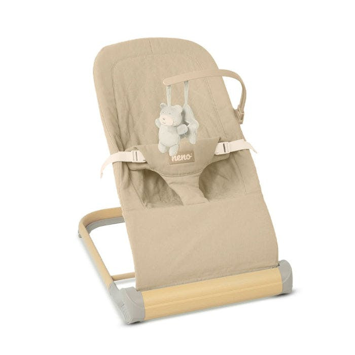 Hamaca Nesso cream - respaldo ajustable 3 posiciones, funda de algodón