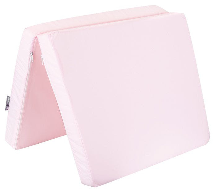 Mini colchón plegable Dream Big rosa para bebé 45x80x5 cm