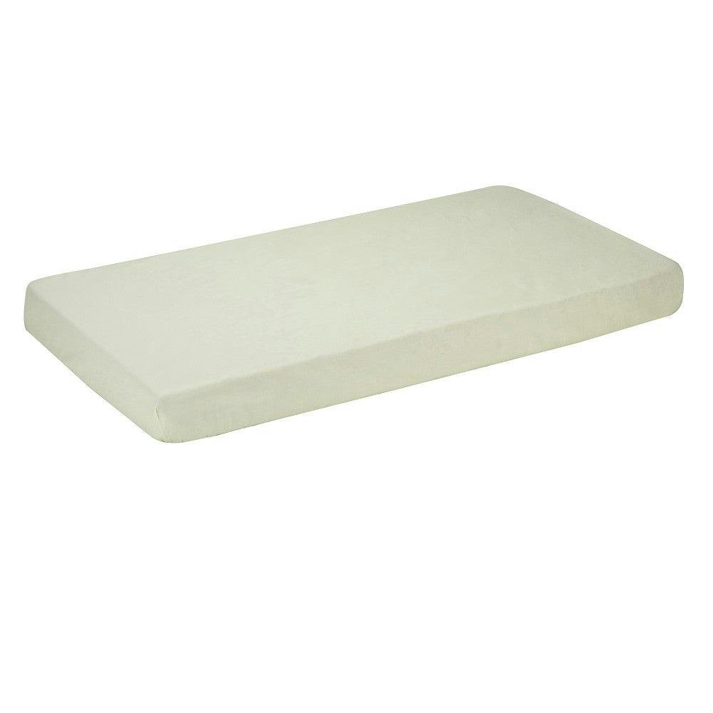 Sábana bajera popelina 100% algodón beige para cama 70x140 cm
