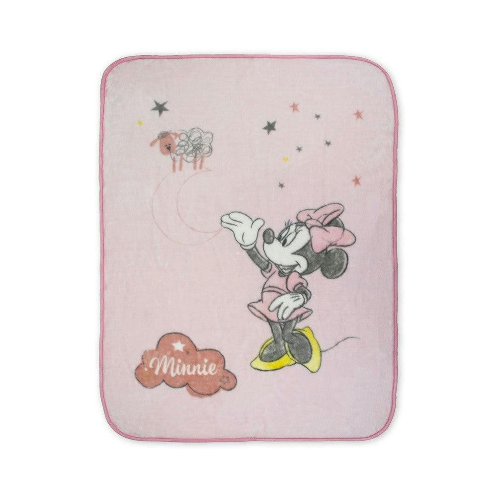 Manta Raschel Minnie Rosa 110x140