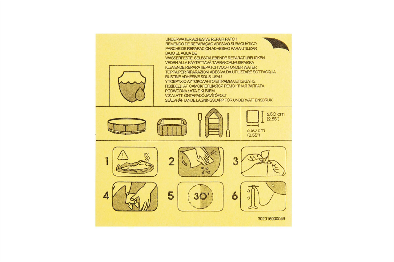 Kit de parches impermeables 10 unidades 6,5 cm x 6,5 cm