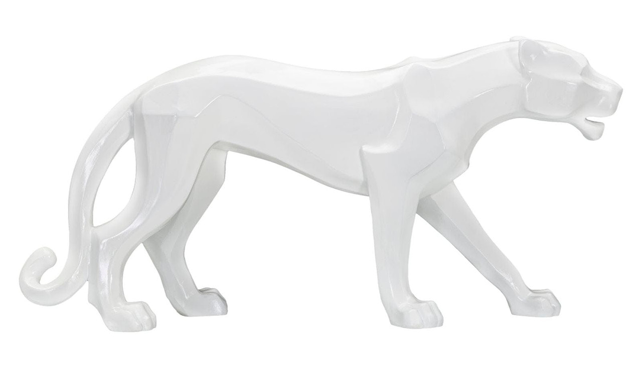 Escultura decorativa Pantera en cerámica