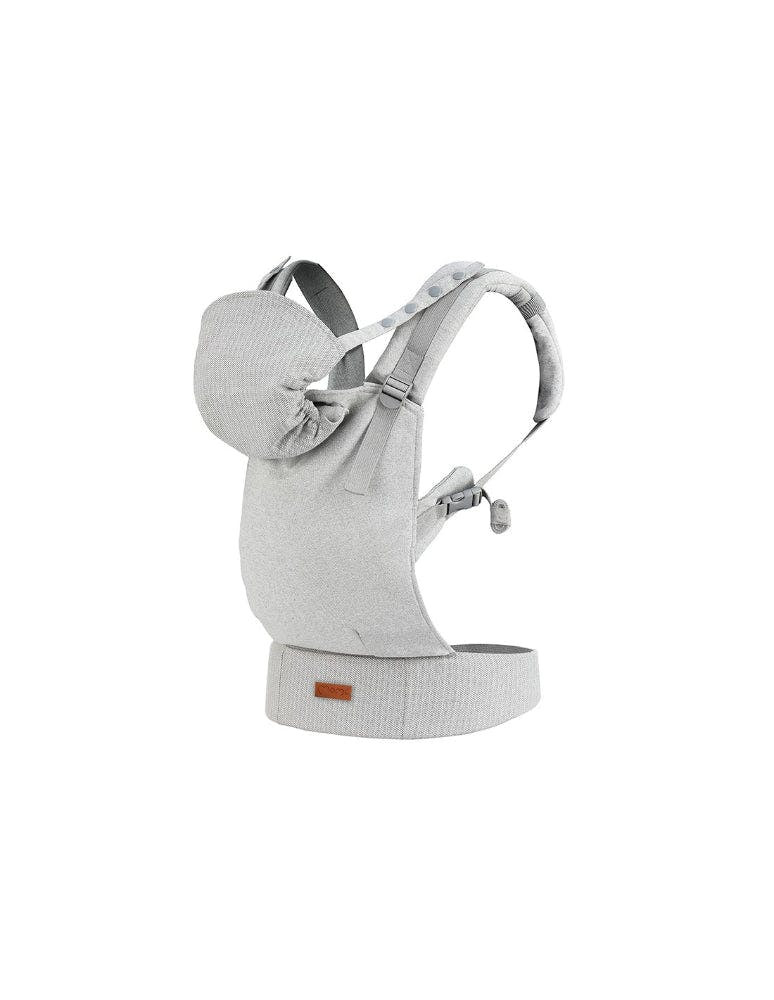 Collet Grey baby carrier - ergonomic with removable hood