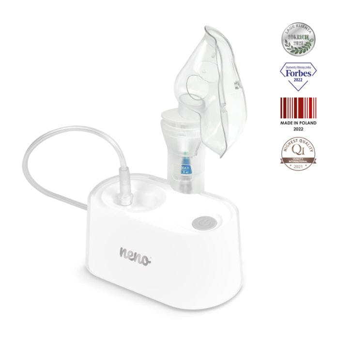Nebulizador con compresor Sano - dispositivo silencioso para niños y adultos